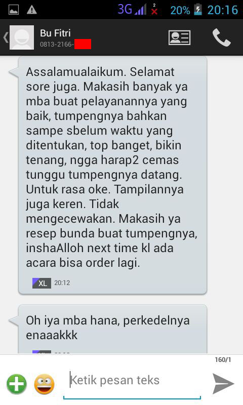 Testimonial Fitri untuk Resep Bunda Catering