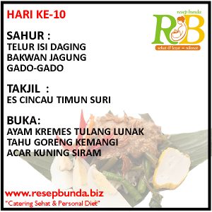 Menu Ramadhan Hari ke-10