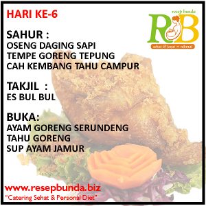 Menu Ramadhan Hari ke-6