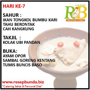 Menu Ramadhan Hari ke-7
