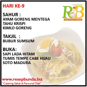 Menu Ramadhan Hari ke-9